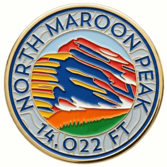 CO 14er Challenge Coin | North Maroon Peak