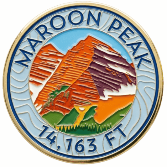 CO 14er Challenge Coin | Maroon Peak