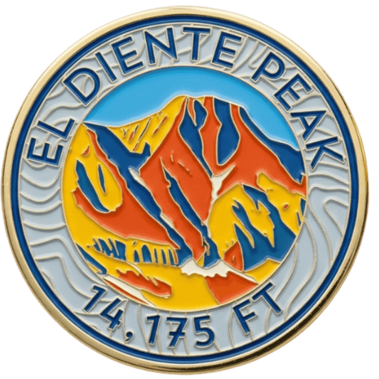 CO 14er Challenge Coin | El Diente Peak