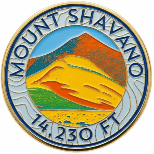 CO 14er Challenge Coin | Mount Shavano
