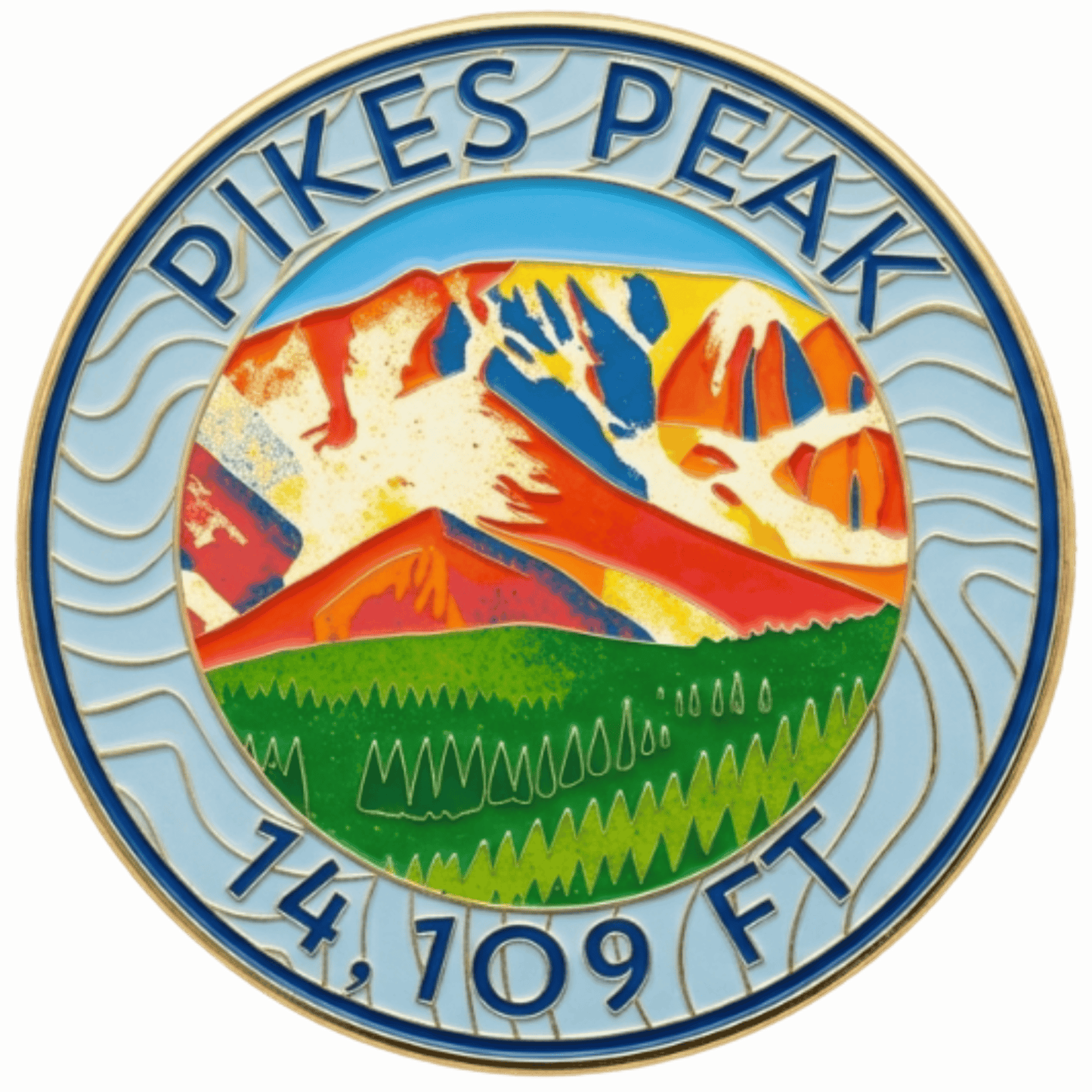 CO 14er Challenge Coin | Pikes Peak