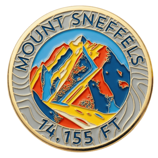 CO 14er Challenge Coin | Mount Sneffels