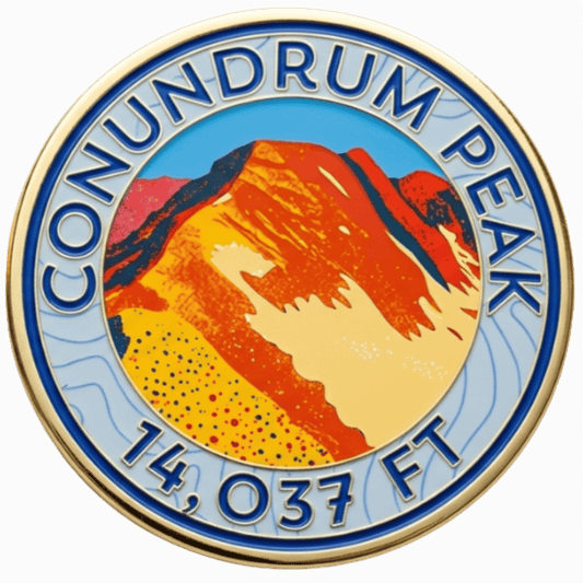 CO 14er Challenge Coin | Conundrum Peak