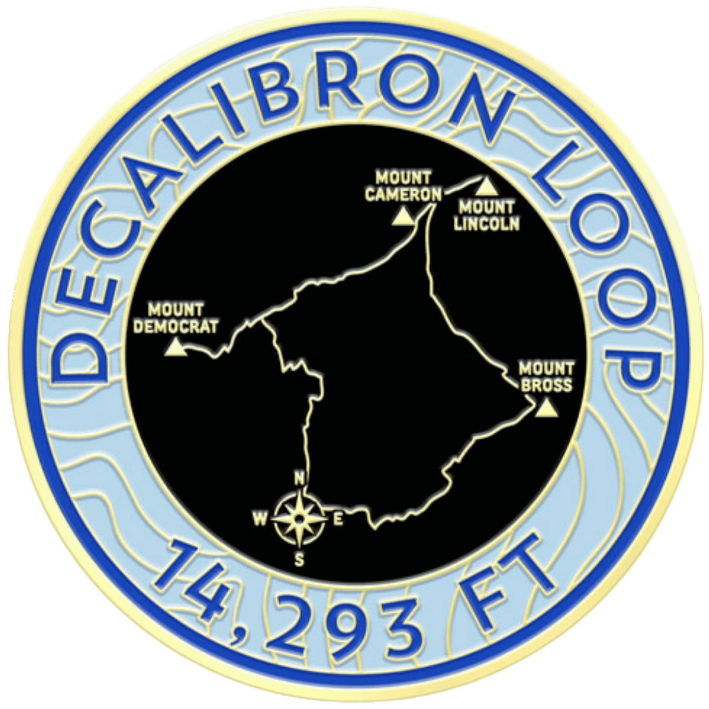 CO 14er Challenge Coin | Decalibron Loop