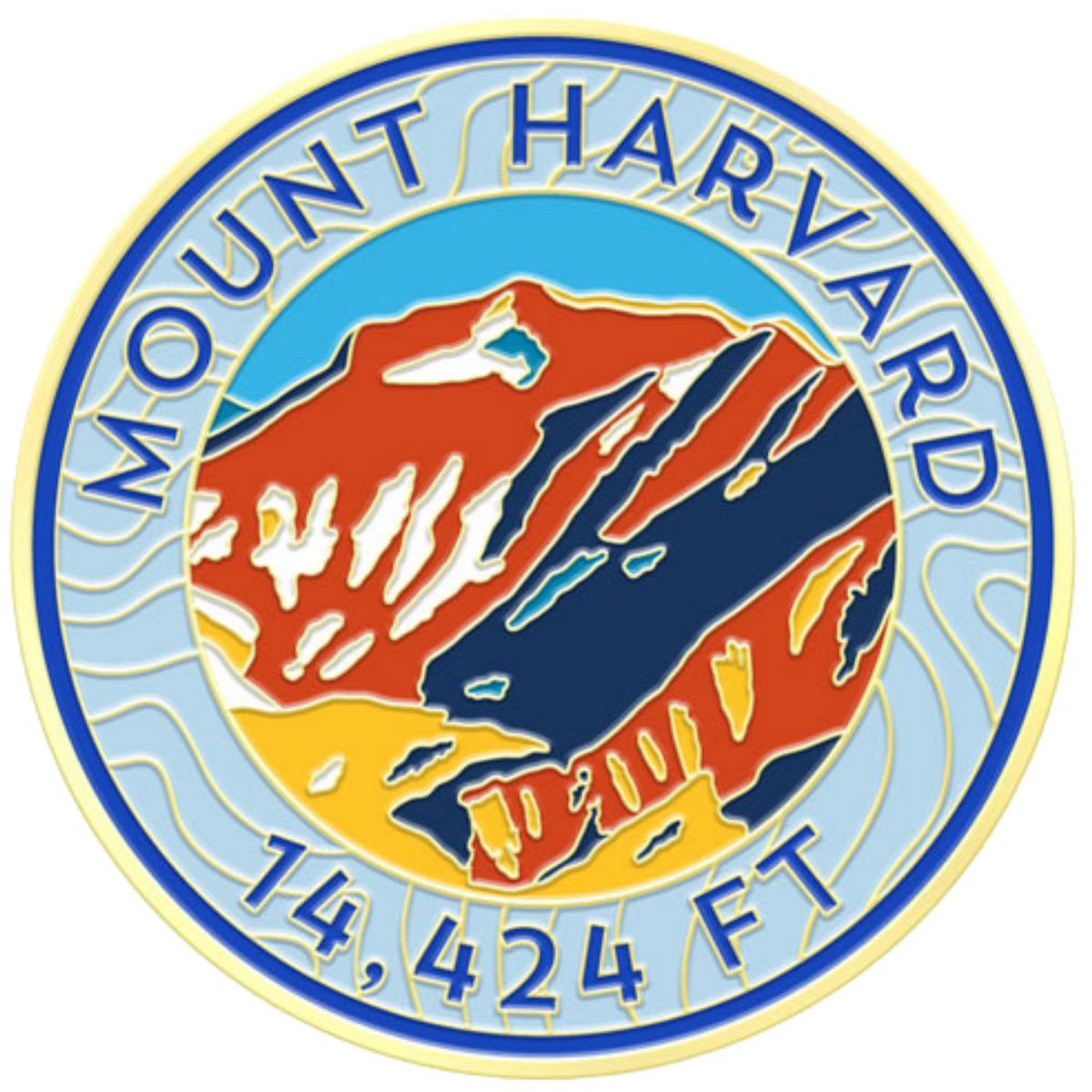 CO 14er Challenge Coin | Mount Harvard