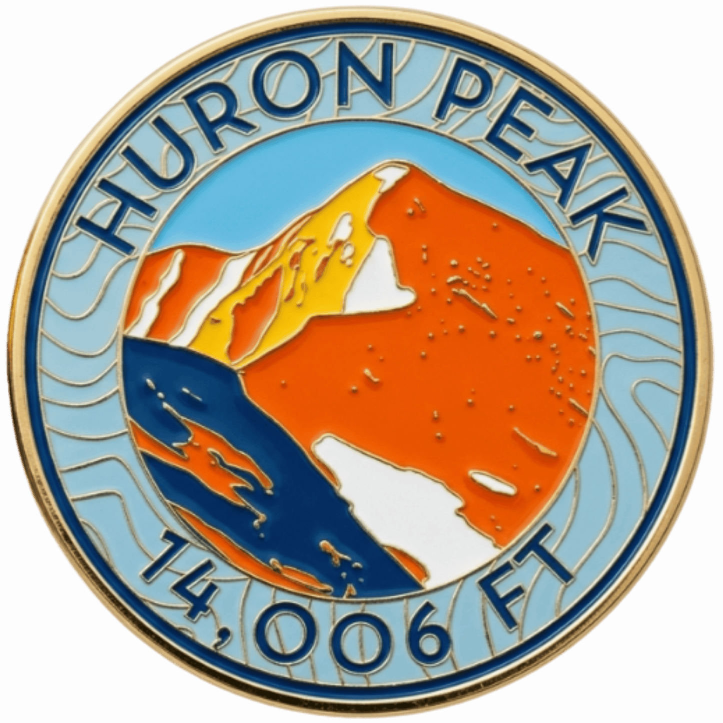 CO 14er Challenge Coin | Huron Peak
