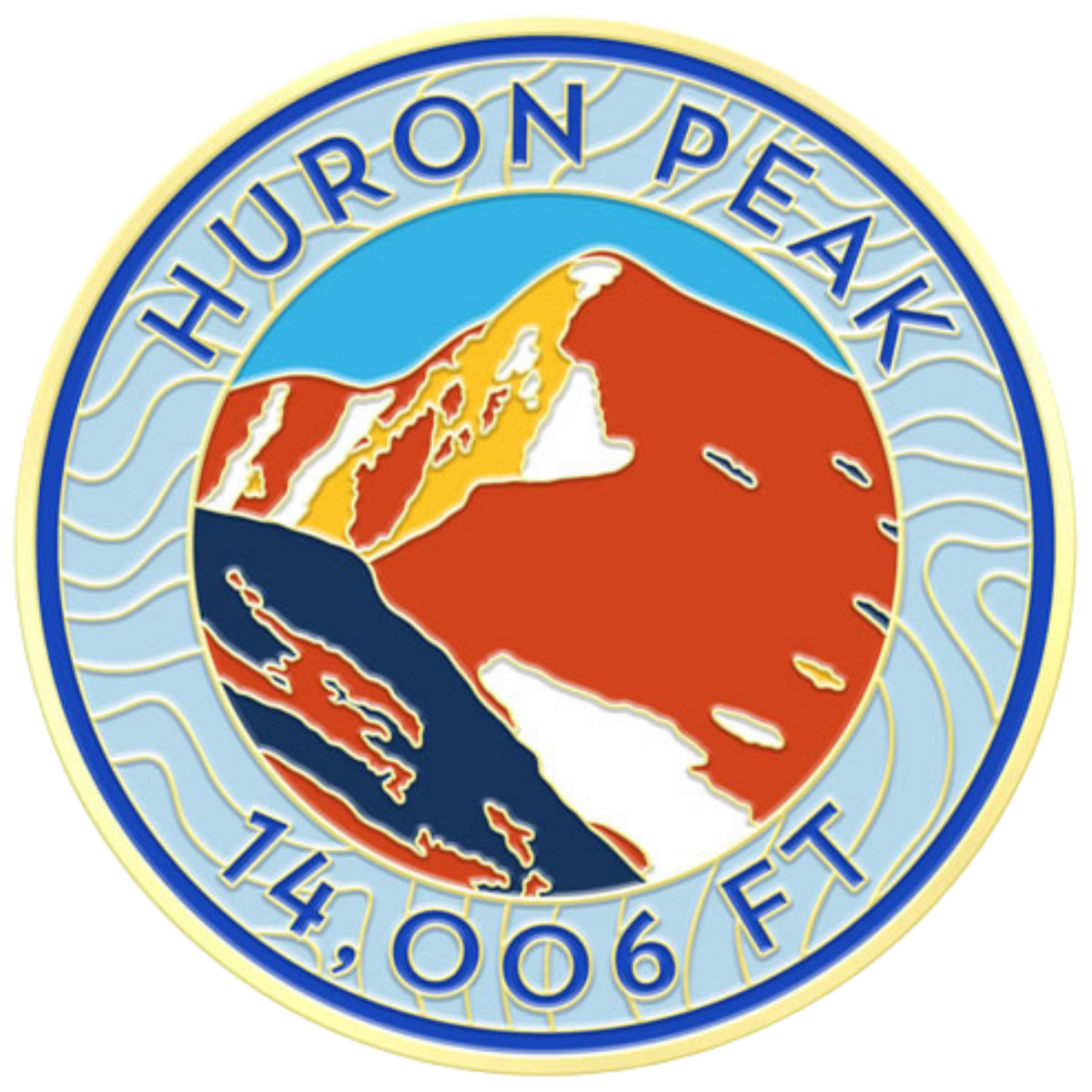 CO 14er Challenge Coin | Huron Peak