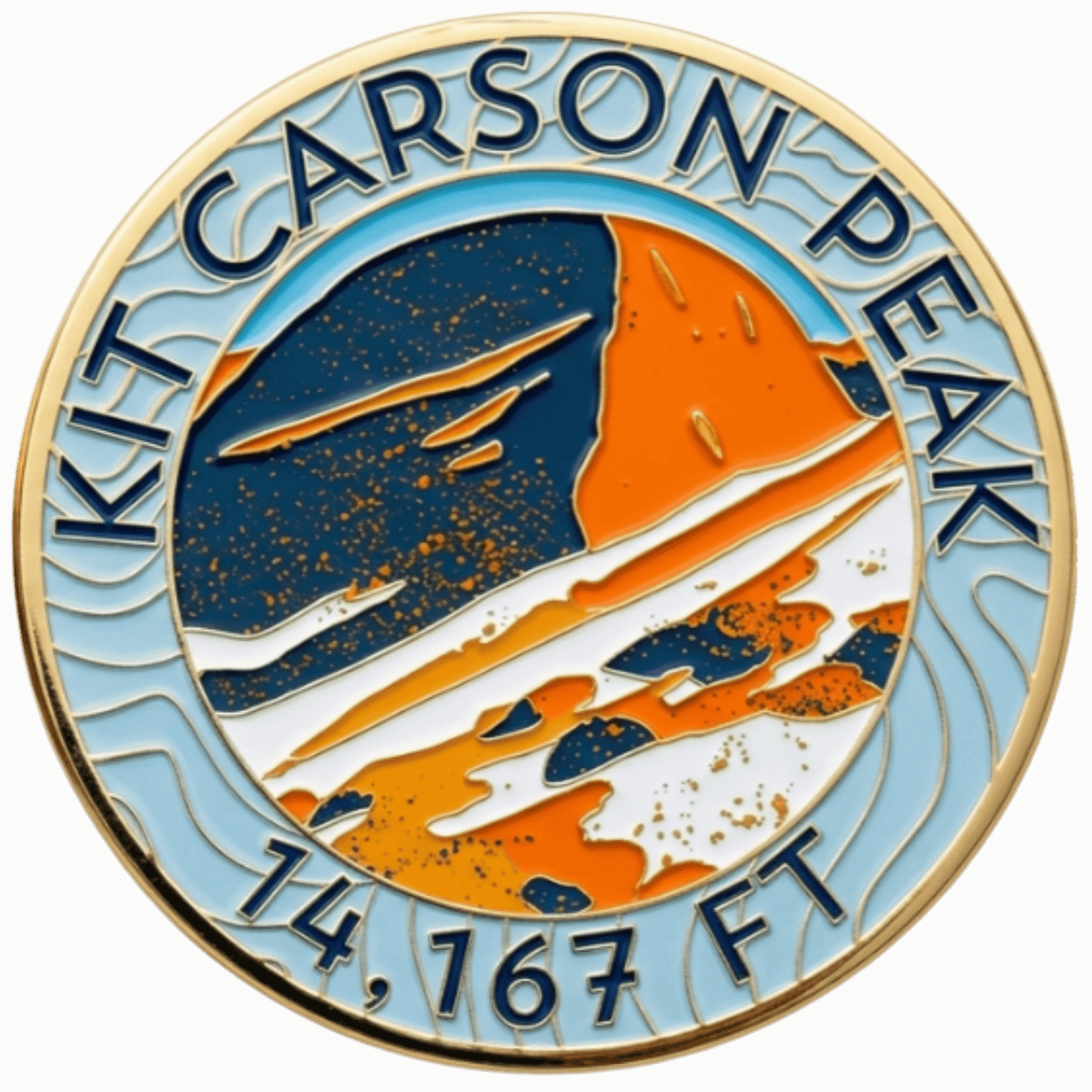 CO 14er Challenge Coin | Kit Carson Peak