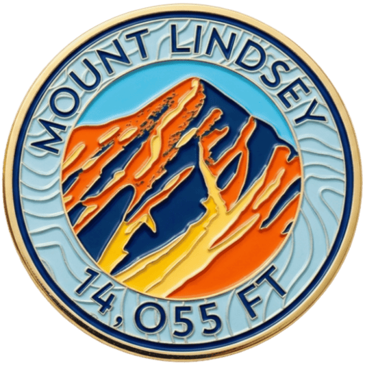 CO 14er Challenge Coin | Mount Lindsey