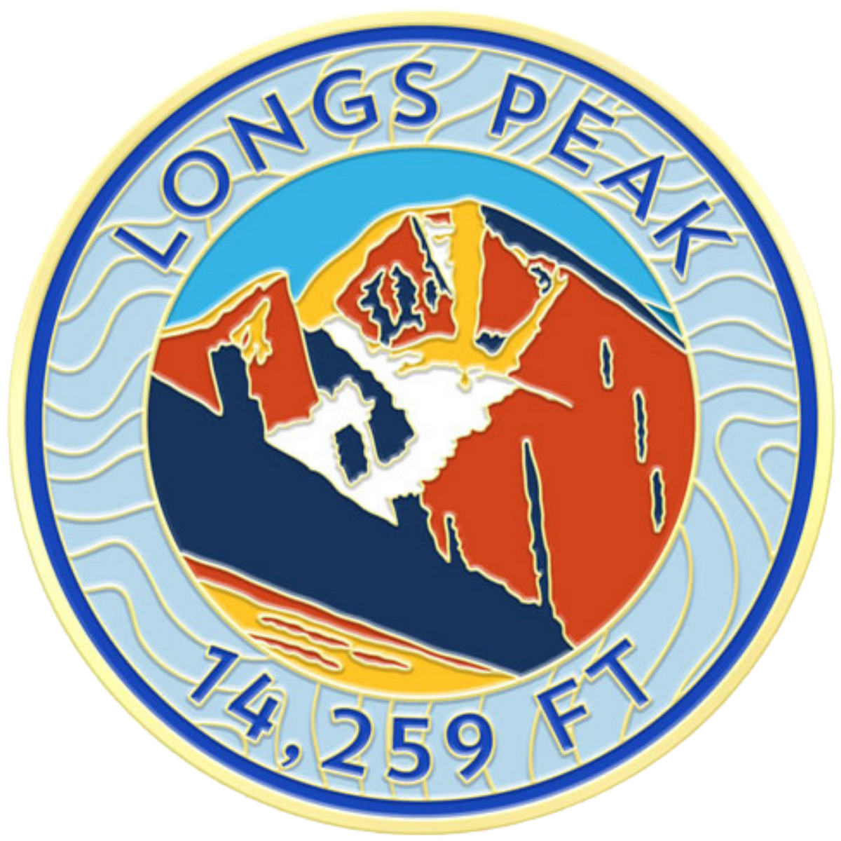 CO 14er Challenge Coin | Longs Peak
