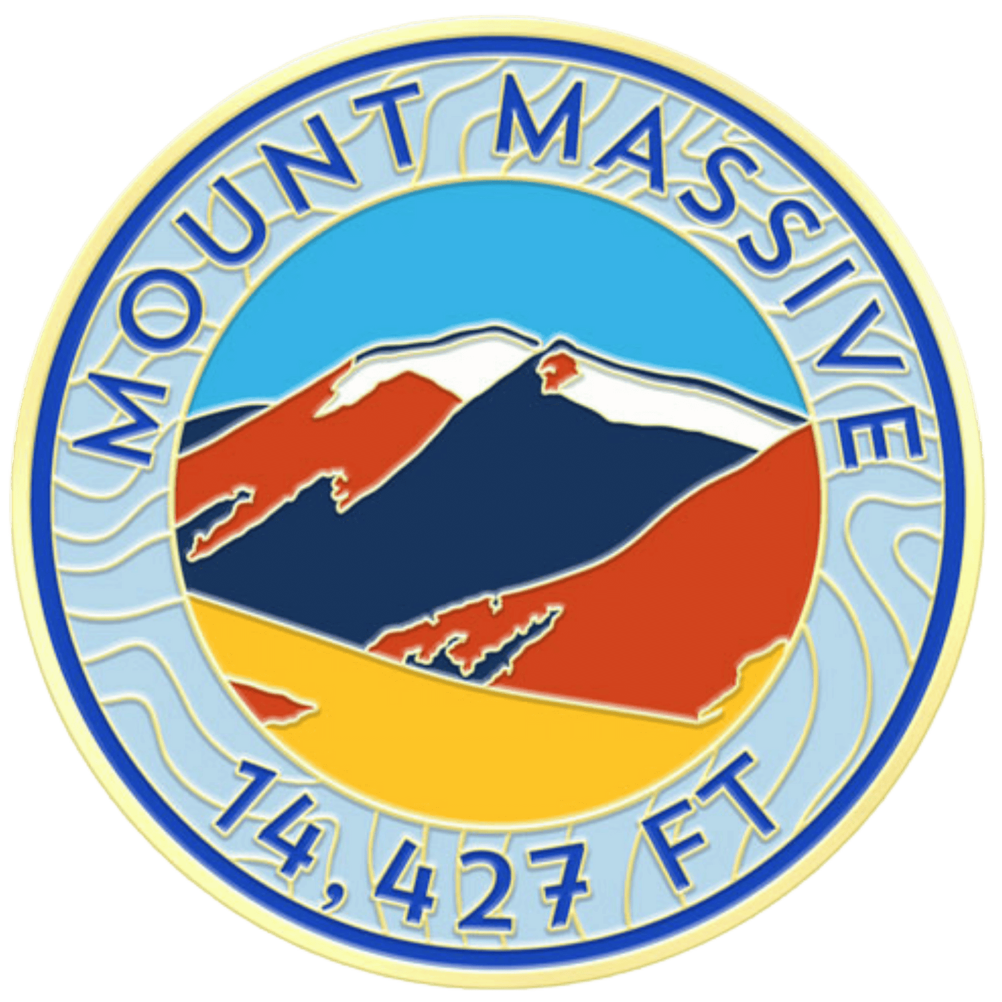CO 14er Challenge Coin | Mount Massive