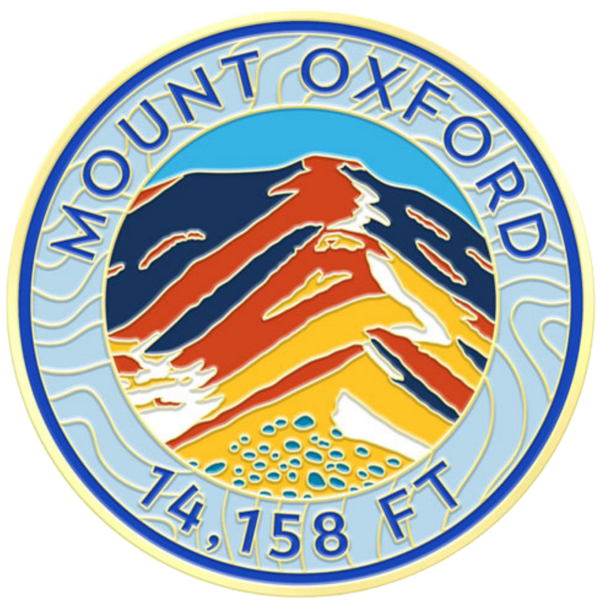 CO 14er Challenge Coin | Mount Oxford