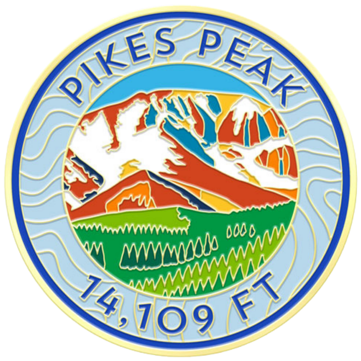 CO 14er Challenge Coin | Pikes Peak