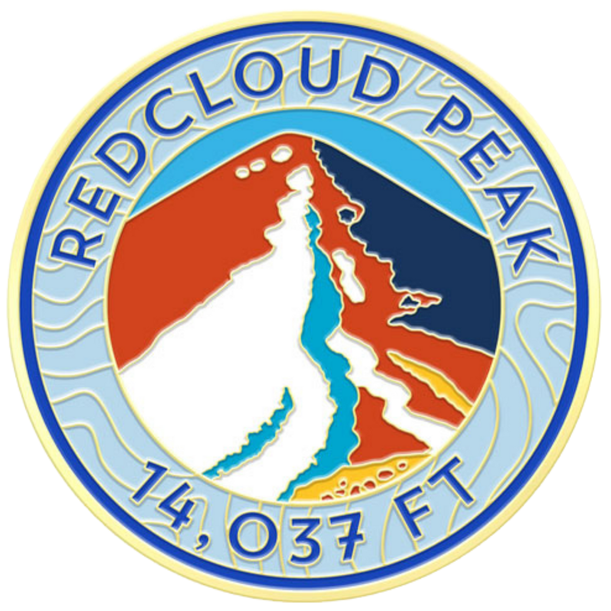CO 14er Challenge Coin | Redcloud Peak