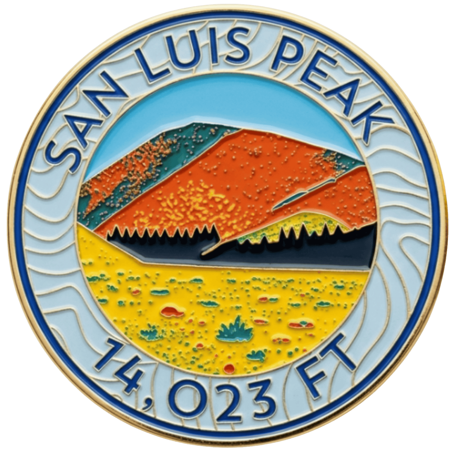 CO 14er Challenge Coin | San Luis Peak