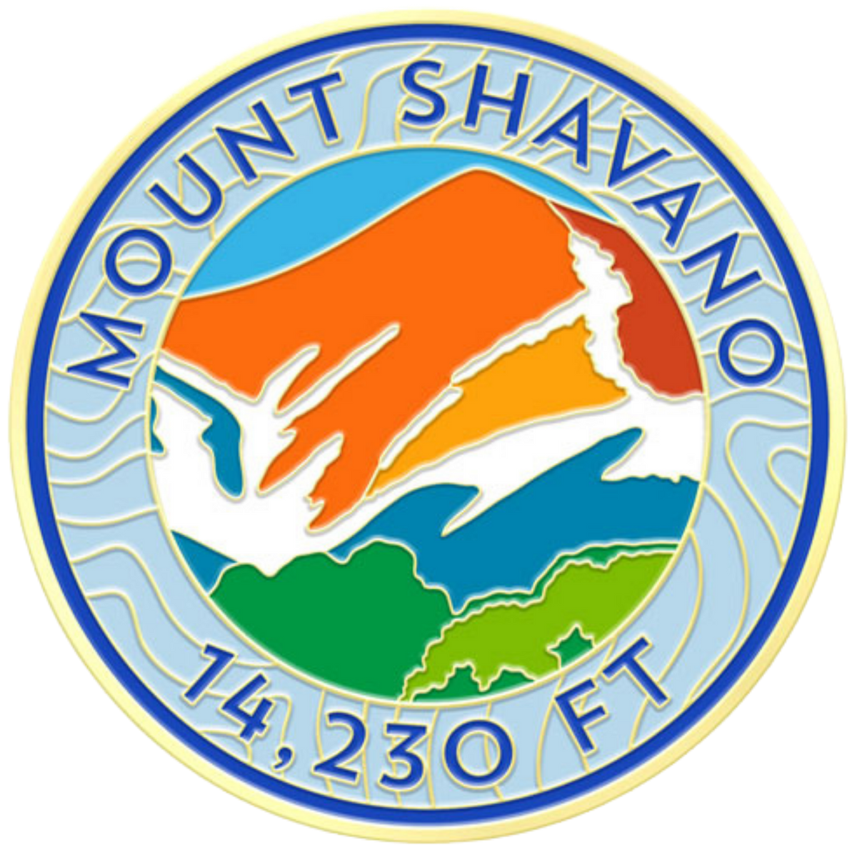 CO 14er Challenge Coin | Mount Shavano