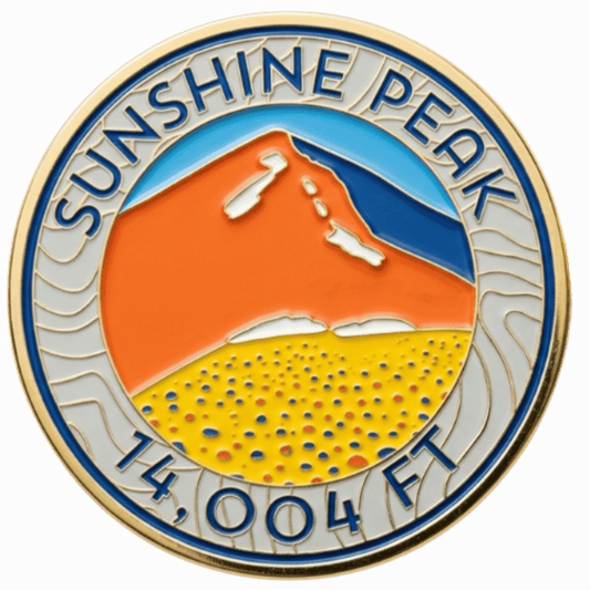 CO 14er Challenge Coin | Sunshine Peak