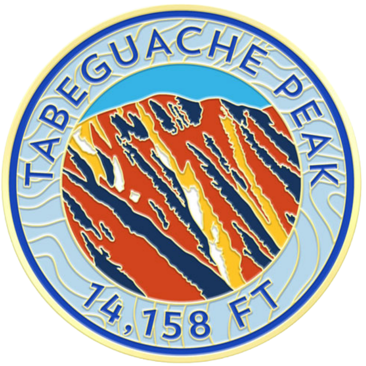 CO 14er Challenge Coin | Tabeguache Peak