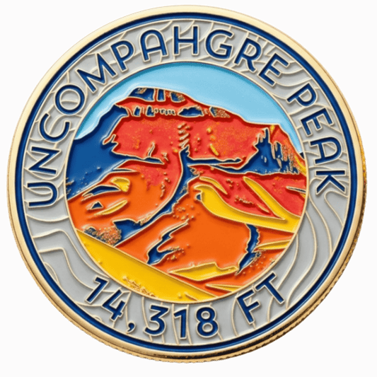 CO 14er Challenge Coin | Uncompahgre Peak